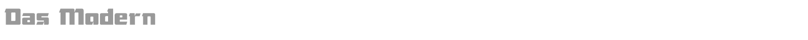 Das Modern font preview